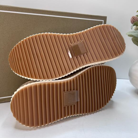 New Dolce Vita Dolan Woven Textile Lace Up Platform Sneaker Cream Women's 8 NWB - Picture 9 of 11